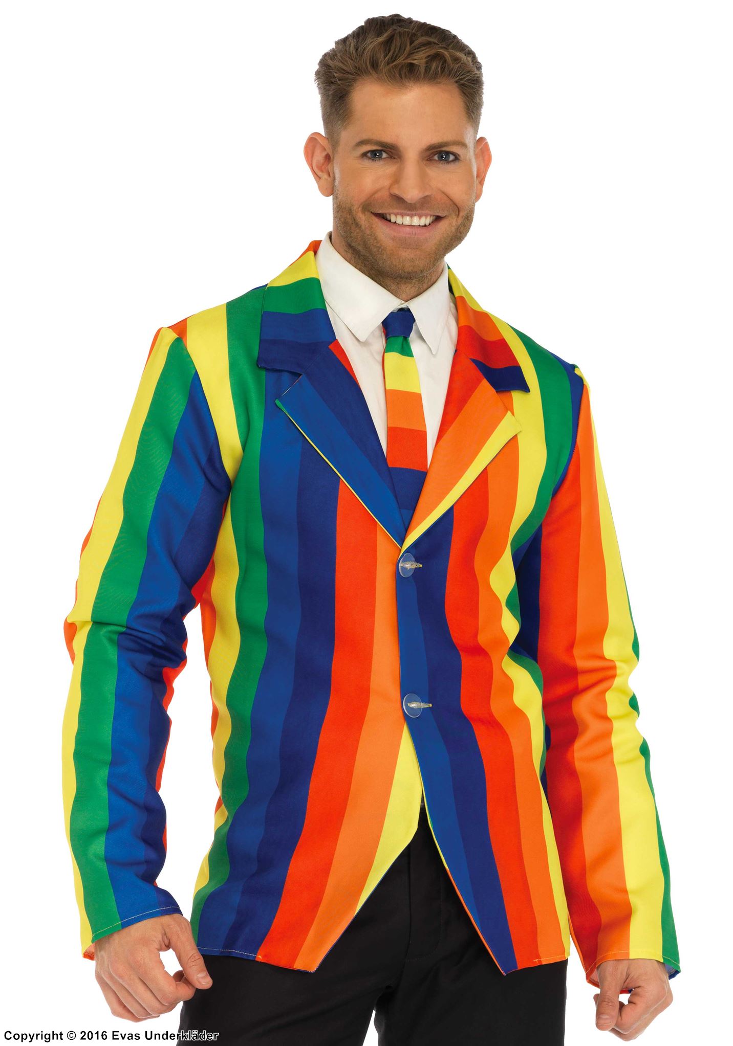 Maskerade-Jacke, Regenbogenfarbe